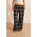 Etam Pantalon de pyjama à carreaux en coton - Belinay - L - Anthracite - Femme