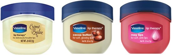 Vaseline / Lip therapy / Set / 3 delig / Rosy lips / Creme brÃ»lÃ©e / Cocao butter