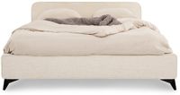IDIMEX Gepolsterd bed VIRETTA 140x200 cm met lattenbodem – Wit