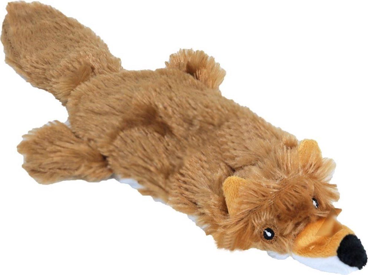 BOON Pluche Vos Plat Met Piep 35 cm - Bruin