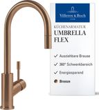 Villeroy & Boch Umbrella - Keukenkraan met uittrekbare sproeikop, brons 92540004