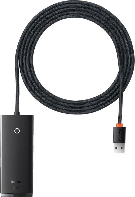 Baseus 5-in-1 USB-C Adapter - USB-A - 2 Meter - Zwart