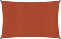 vidaXL Zonnezeil 4x5m HDPE Terracotta