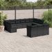 Maison Exclusive - Ensemble de jardin, composé de 13 pièces, avec coussins, noir, en polyrotin