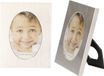CEPEWA lot de 3 cadres photo en aluminium argent ovale pour une photo de 5,5 x 8 cm