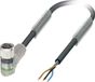 Phoenix Contact 1671072 Sensor/actuator connector, M8, 3-pin, female, angled, 3m