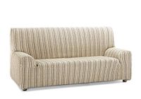 Martina Home 3-zits bankhoes, textuur, beige, drie stoelen