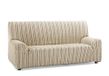 Martina Home 3-zits bankhoes, textuur, beige, drie stoelen