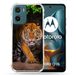 Cokitec Versterkte hoes voor Motorola G05 / E15 Animal Tiger Jungle