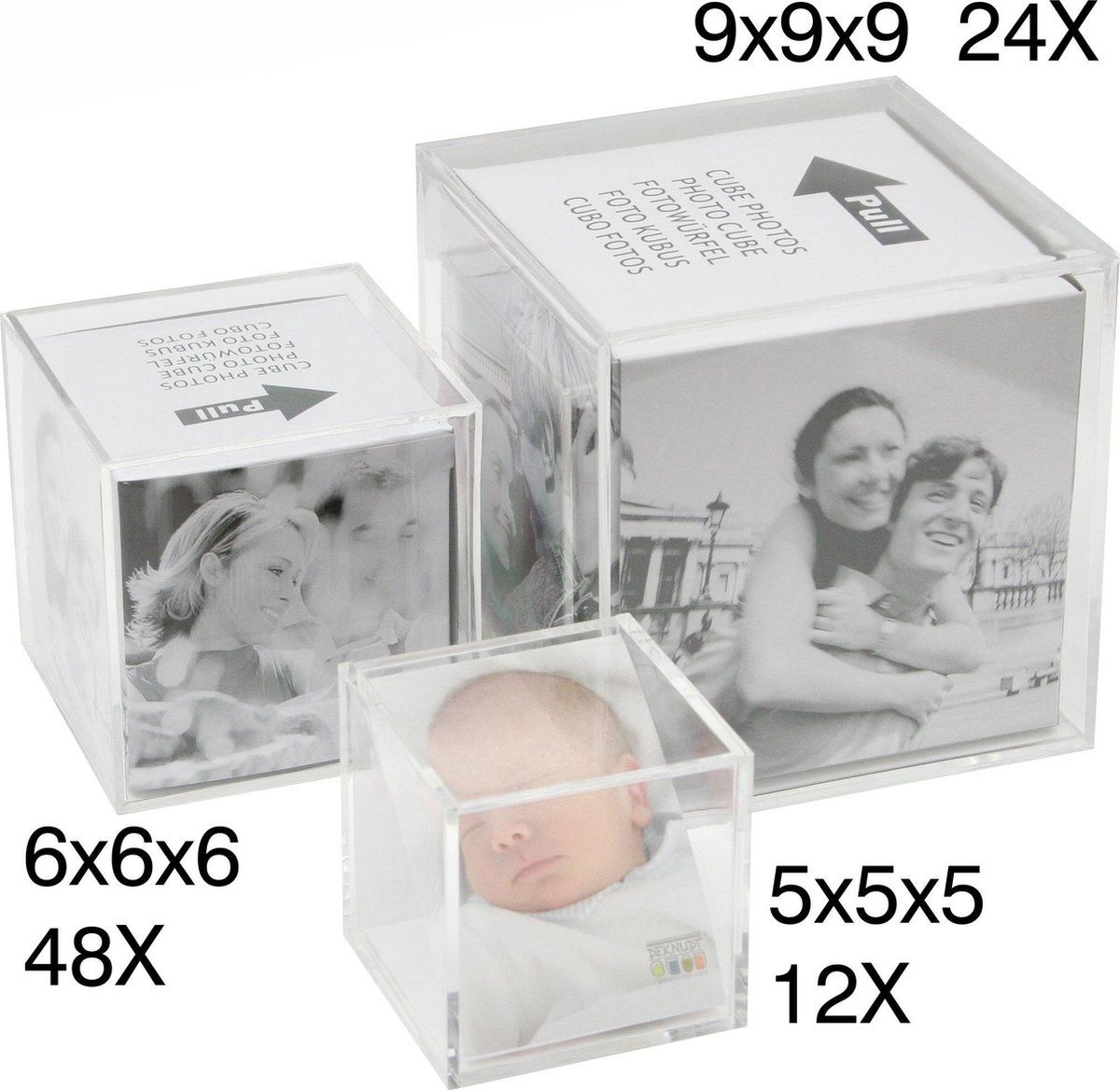 Deknudt Frames Fotokubus - 6 foto's 6x6 cm - 5412065467028