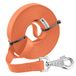 Ferplast Hondenriem CLUB, lange hondentrainingsriem, 15 m trainingslijn, nylon riem met handvat en metalen karabijnhaak, 15 meter lange hondenriem, oranje