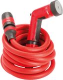 Benza Ibenzoa® Tuinslang, 20 meter – flexibele slang die bestand is tegen knikken, met een multifunctionele spuitmond, vrij van ftalaten en PVC, en met stevige aansluitingen, geschikt voor tuin en terras