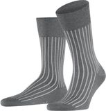 FALKE Shadow gedessineerd katoen sokken heren grijs - maat 45-46