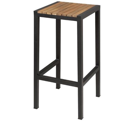 Bolero Stalen En Acaciahouten Barkrukken DS156