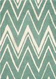 Safavieh Cambridge Collectie CAM711 Vloerkleed, Hand Getuft, Wol, Teal & Ivoor, 91 x 152 cm