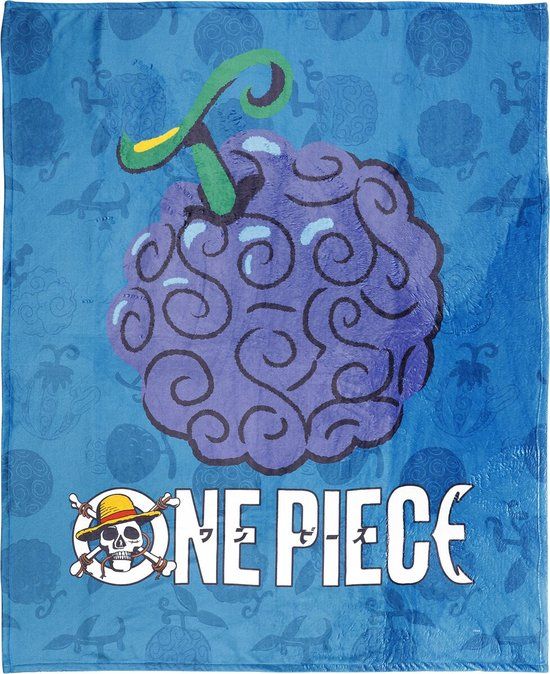 One Piece Gum Gum Fruit Unisex Dekens - meerkleurig - Polyester
