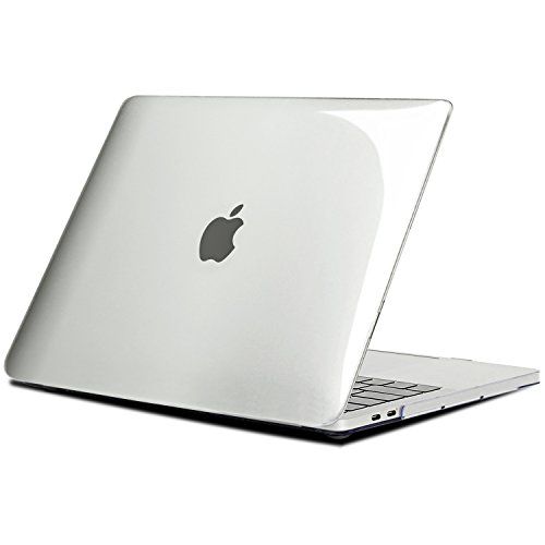TECOOL Case Compatibel met MacBook Pro 15 2019 2018 2017 2016 Model: A1707 A1990, Slanke Plastic Harde Schaal Koffer Case Cover Compatibel met MacBook Pro 15 Touch Bar en Touch ID - Kristal Helder