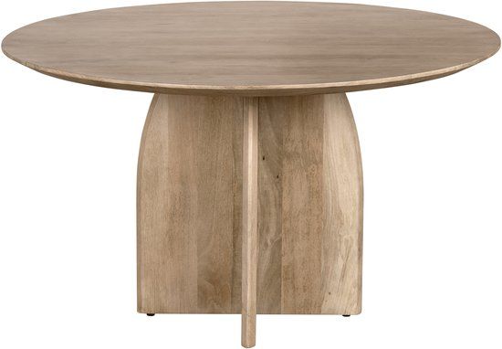 Lewis & Loft Eettafel Lupe - Rond ⌀130 - FSC®-gecertificeerd mangohout - Naturel