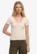 Superdry - Athletic Essentials Gestreept T-shirt - Dames - Roze blush streep - Katoen - Maat 10