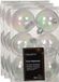 Decoris Boules de Noël - 36 pièces - 6 cm - Nacre Transparent - Plastique