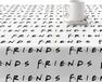 Belum Vlekbestendig tafelkleed Friends White 300 x 140 cm
