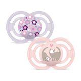 MAM Perfect fopspeen voor baby's vanaf 16 maanden, mat roze, 2 stuks