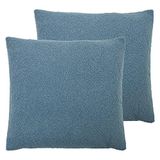 furn. Malham Twin Pack Polyester Gevulde Kussens, Wedgewood, 50 x 50cm
