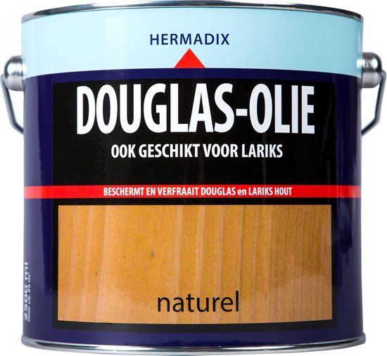 2x 2.5L Hermadix Douglas/Lariks Oil - Douglas - Gloss - 30 m² - Colorless