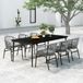 Maison Exclusive - Salon de jardin 7 pièces, gris