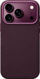 Rosso Avanti Hoesje Geschikt voor Apple iPhone 18 Pro | Compatibel met MagSafe / Qi2 | Echt Italiaans Alcantara | Back Cover | Beschermhoes | Burgundy