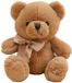 Lean toys Peluche mascotte en peluche grand ours en peluche avec nœud marron 40cm