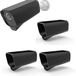 Merkloos / Sans marque Eufy Siliconenhoes - 3 Stuks - Geschikt Voor Eufy S3 Pro-Camera's - Waterdicht - Zwart