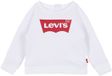 Levi's Kids Ket Item Logo Sweatshirt Wit 9 Months Meisjes
