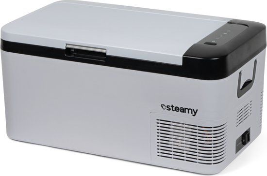 Steamy-E Single Zone Elektrische Compressor Koelbox - 20 Liter - 12V en 230V - Wit