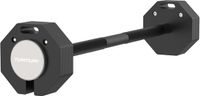 Tunturi Rapid Verstelbare Barbell – 35 kg barbell – Verstelbaar van 11 tot 35 kg – 7 gewichten in één – Halterset voor thuisfitness