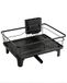 Sekey Sekey Afdruiprek van RVS – Compact Dish Drying Rack met Bestekhouder, Roestbestendig en Voedselveilig, Stabiel Afdruiprek voor Aanrecht of Spoelbak, Zwart
