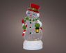 Lumineo LED waterspinner sneeuwman meerkleurig 11,5 x 10,5 x 25cm, warm wit
