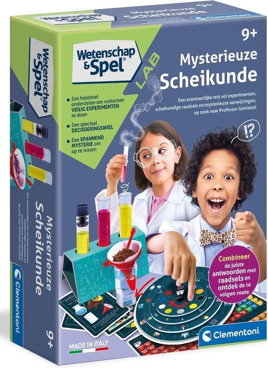 Clementoni Wetenschap & Spel - Mysterieuze Scheikunde - Experimenteerdoos - Mini Laboratorium - 8+ Jaar