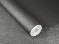 Rasch Vliesbehang effen lijnen structuur donkergrijs glans 608694