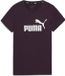 PUMA ESS Logo Tee (s) Dames T-shirt - Midnight Plum - Maat M