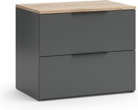 Vicco Wido Dressoir – 60 x 50 cm met 2 laden Antraciet
