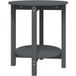 Icecat Table Basse Table De Salon Table De Café Gris Ø 55x60 cm Bois Massif De Pin