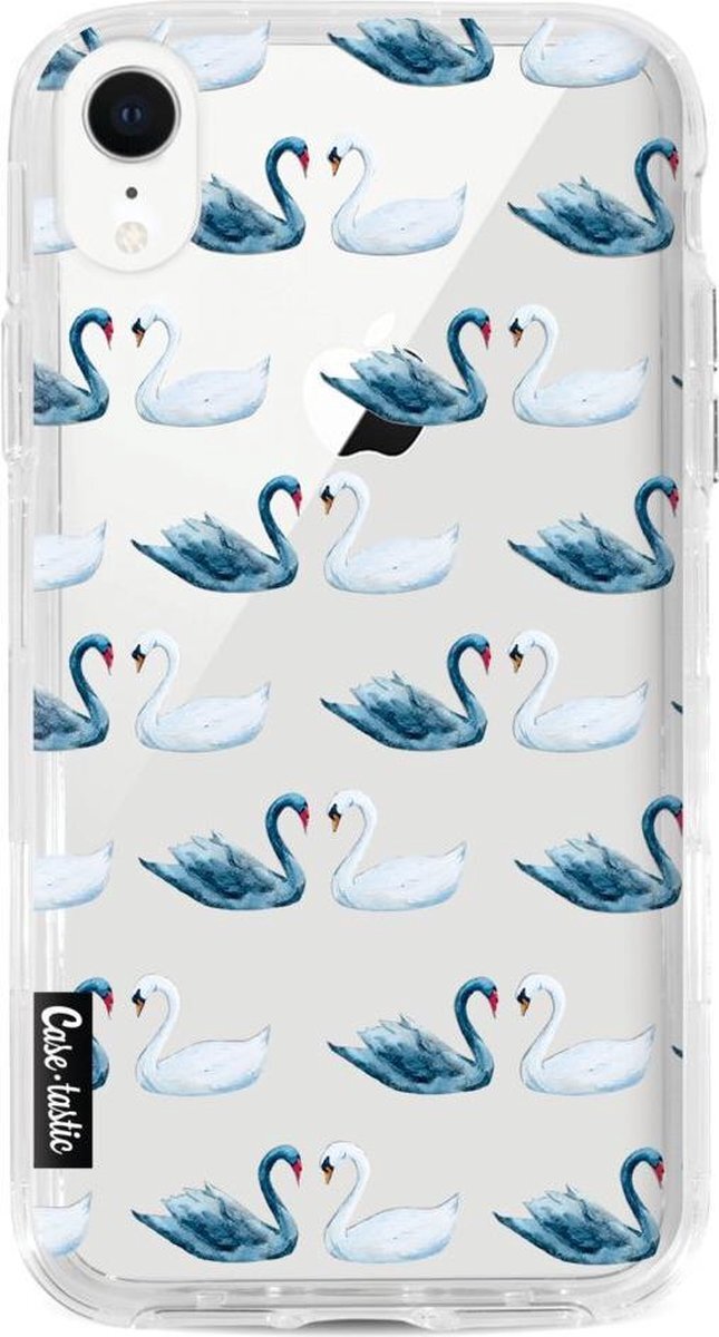 Casetastic Apple iPhone XR hoesje Swan Party Smartphone Hoesje Hard Cover case