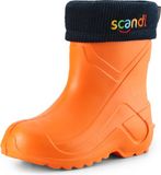 Ladeheid Kinder Regenlaarzen - Gevoerd en Waterdicht Vederlicht - EVA - LA-LMG-763-Scandi - Oranje151c/Marineblauw - 35
