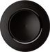 CEPEWA Kaarsenbord-plateau - zwart - kunststof - rond - D33 cm