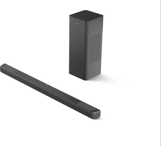 Philips TAB8301/10 - 3.1.2-kanaals Soundbar - Draadloze Subwoofer - 380W Vermogen - Dolby Atmos - DTS:X - DTS Virtual:X - Bluetooth 6.0 LE Audio - HDMI eARC - Gun Metal