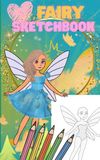 Fairy Sketchbook: 5 x 8 inches, 40 blank designs (80 pages): Paperback - Glossy Cover