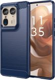 Selected by GSMpunt.nl Motorola Edge 50 Ultra Geborsteld TPU Hoesje Blauw