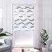 K-home Klemmfix dubbel rolgordijn Madrid zonder boren bedrukt golf grijs 55 x 200 cm (B x L)