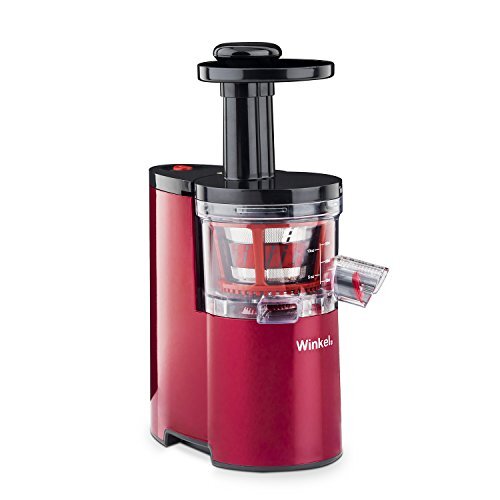 Wëasy Compacte Verticale Juicer SX24, 0,5L, BPA-vrij, Stil, Zachte Druk Technologie, Trage Rotatie, Krachtig, 200W, Omgekeerd Systeem, Druppelvrij, Rood